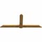 Ekena Millwork Eugene Rough Sawn Timber Gable Bracket, Western Red Cedar, 84"W x 35"H x 2"D x 6"F, 10/12 Pitch GBW084X35X0206EUG00RWR - alternate 4